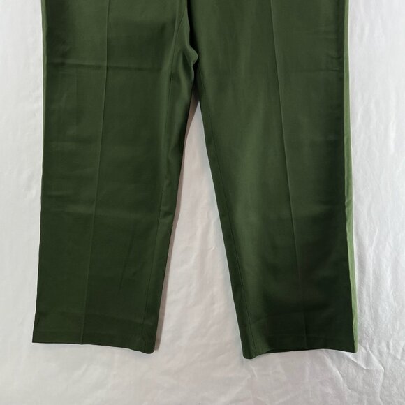 Towncraft Vintage Dress Pants Men 40x29 JCPenney Workwear Slacks Straight Green - Picture 5 of 16